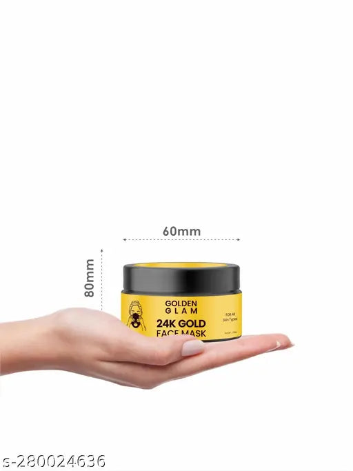 24K Gold Face Mask Glow With Healthy Radiance
