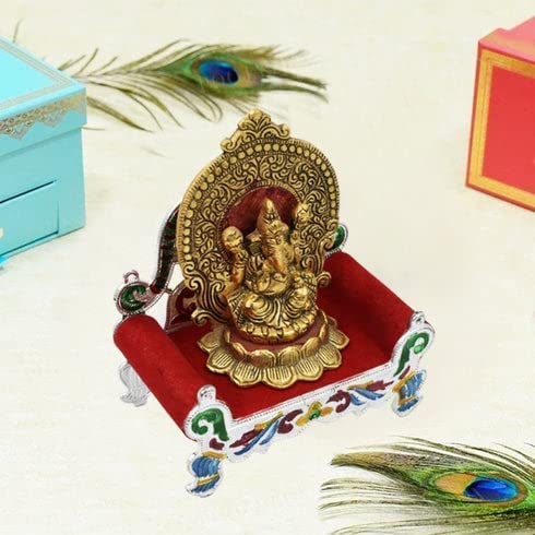 Bal Gopal Singhasan Handicraft Laddu Gopal Singhasan Bal Gopal Bed Thakorji Singhasan Fancy Singhasan Janmashtami Special Singhasan, Wooden
