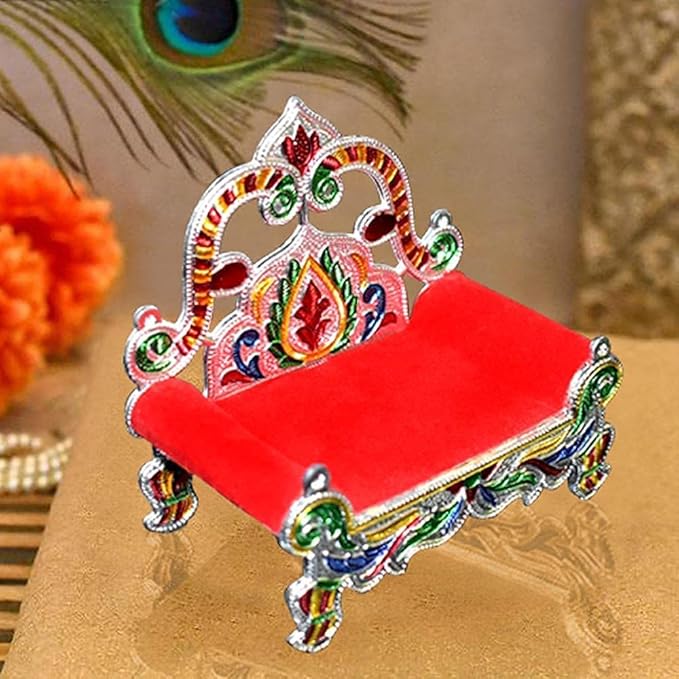 Bal Gopal Singhasan Handicraft Laddu Gopal Singhasan Bal Gopal Bed Thakorji Singhasan Fancy Singhasan Janmashtami Special Singhasan, Wooden